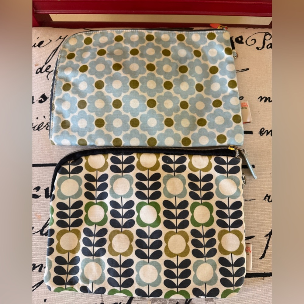 Orla Kiely Set of 4 Cosmetic Travel Pouches Bags - Picture 3 of 3